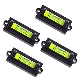 WOYISEPG 4Pcs Bubble Spirit Level RV Standard Levels with Mounting Holes RV Levelers Leveling Tool for RV Camper, Travel Trailer, Camping, Truck, Motorhome (Set-A)