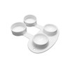Optego Flip Top Contact Lens Cases, Flat Bed, Deep Well,