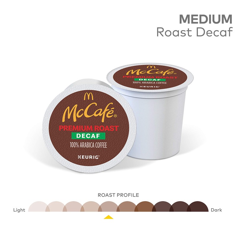 McCafé Premium Roast Decaf, Keurig Single Serve K-Cup Pods, Medium