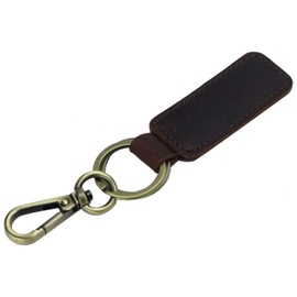 prendre PR-18Y003-BR Genuine Leather Key Ring, Nascan Cowhide Leather, Stylish, Lightweight, Men's, Women's, Gift, sepia brown
