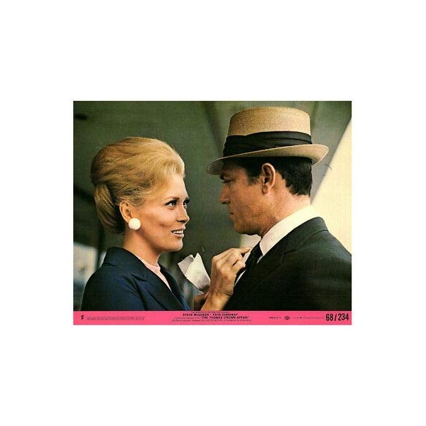 Thomas Crown Affair Original 8x10 Lobby Card USA Faye Dunaway