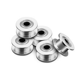 AYWHP 2GT Synchronous Pulley H-type Idler Pulley 2GT Pulley 20 Toothless 5mm Opening 6mm Wide Tooth Plate Aluminum 3D Printer Accessories