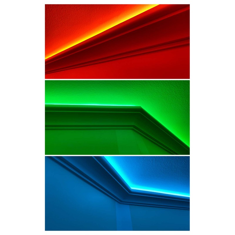 HEXIM LED Stucco Moulding Pattern – Indirect Lighting with Ceiling