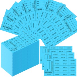 Kosiz 1000 Sheet 15 Bid Raffle Tickets Chinese Auction Tickets Sheets Auction Fundraiser Ticket Numbered with Name and Phone Number Per Sheet Raffle Tags for Silent Auction(Lake Blue)