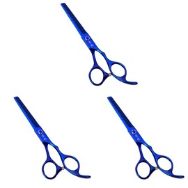 Ipetboom 3pcs Professional Barber Hair Cutting Scissors Shears for Salon and Home Use Ergonomic Design for Comfort Precision Cutting Tool for Hairdressers and Barbers