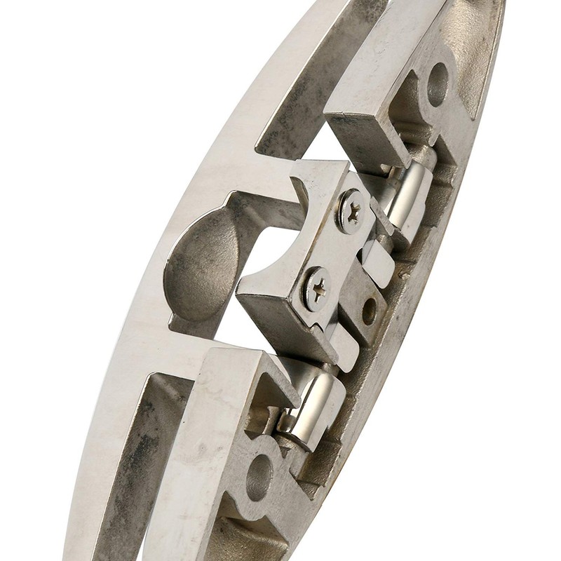 Amarine Made 4 Pack of 6 Stainless Folding Cleat, Flip-up