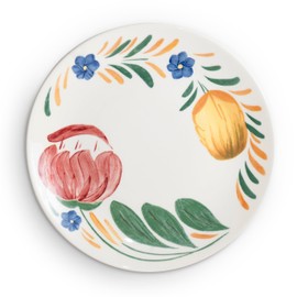 Wade WA967034CAP Capri Side Plate with Vibrant Mediterranean Inspired Design, Crafted from Earthenware, Made in Stoke-on-Trent, 22.75cm, Multi-Coloured