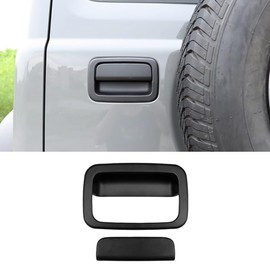 Car Retrofit Tailgate Handle Bowl Cover Decorative Trim,Fit for Suzuki Jimny 2-Door 4-Door 2019-2025,Rear Door Handles Guards Cover Trim Exterior Auto Accessories ABS (Black)