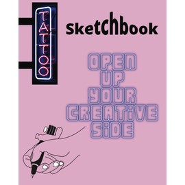 Tattoo Sketchbook - Jotter - Are you a budding artist? 101 pages, draw, design and be creative, Girl gift