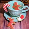 4PCS Hanging Cup Cookie Cutter, christmas mug decor, kitchen accessories