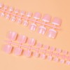 140pcs False Toenails, French Fake Toe Nails Tips, Artificial Toenail