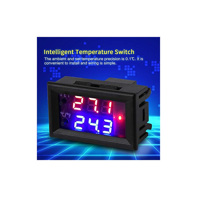 DC 12V Digital Temperature Controller Thermostat 12V Temperature Control Switch