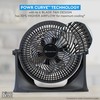 Comfort Zone PowrCurve Floor Fan with Wall-Mounting Capabilities, 9 inch,