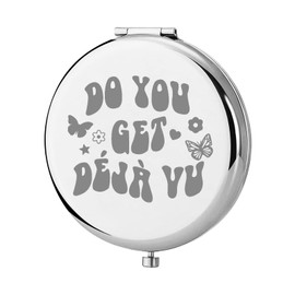 KEYCHIN Sour - Espejo de Bolsillo para álbum, diseño de Singer para Fans de Do You Get Deja VU Sour - Espejo de Maquillaje Compacto para Mujeres y niñas Adolescentes (Deja VU -S)