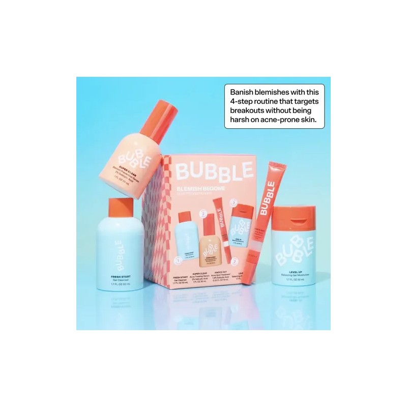 Kit Rutina Skincare Para Acné Bubble.
