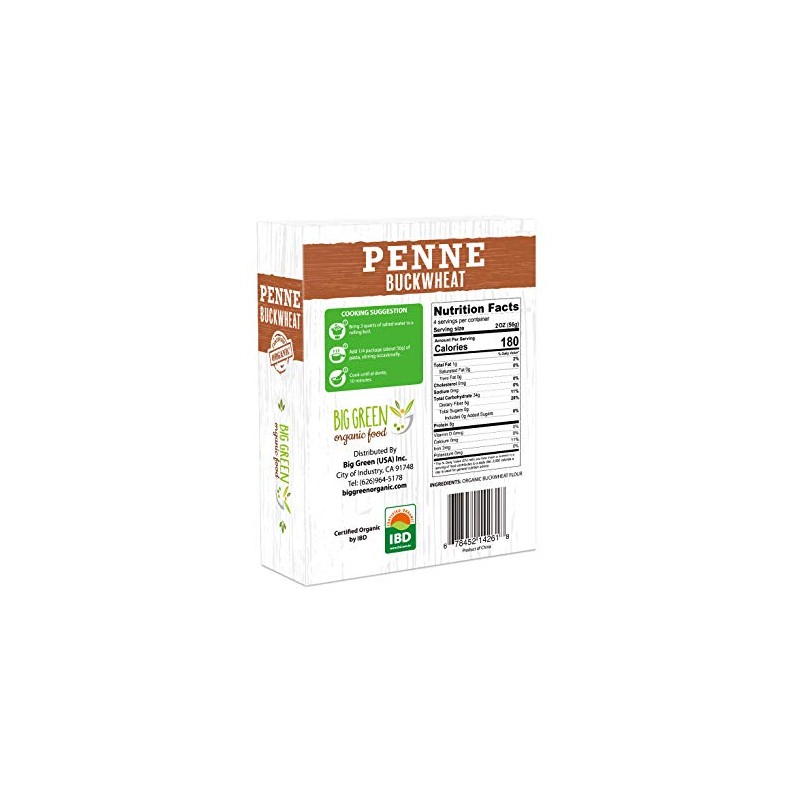 Organic Buckwheat Penne, 8.8oz, New Concept Pasta (2)