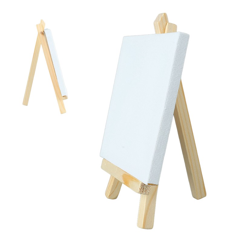10Pcs Mini Easel Stand 5.9in High 3.1in Wide Adjustable Slope