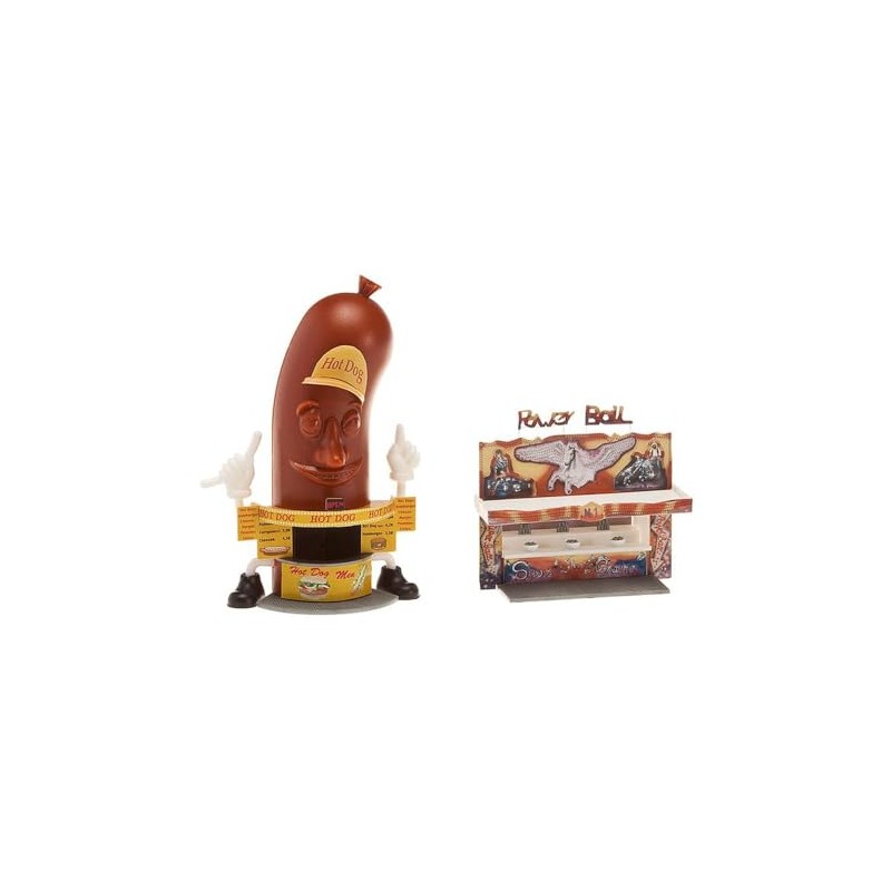 Hot Dog Man and Power-Ball Throwing Booth Fairground Attractions HO