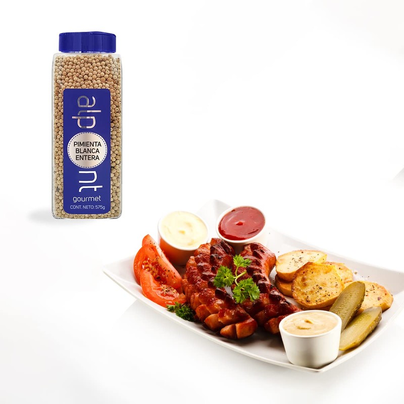ALPONT GOURMET Pimienta Blanca Entera, 575 g