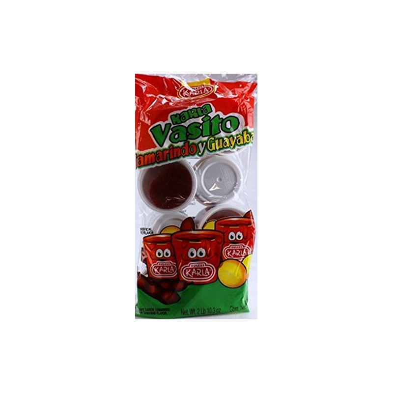 Dulces Karla Karla Vasito Tamarind & Guava Candy Cup, 8