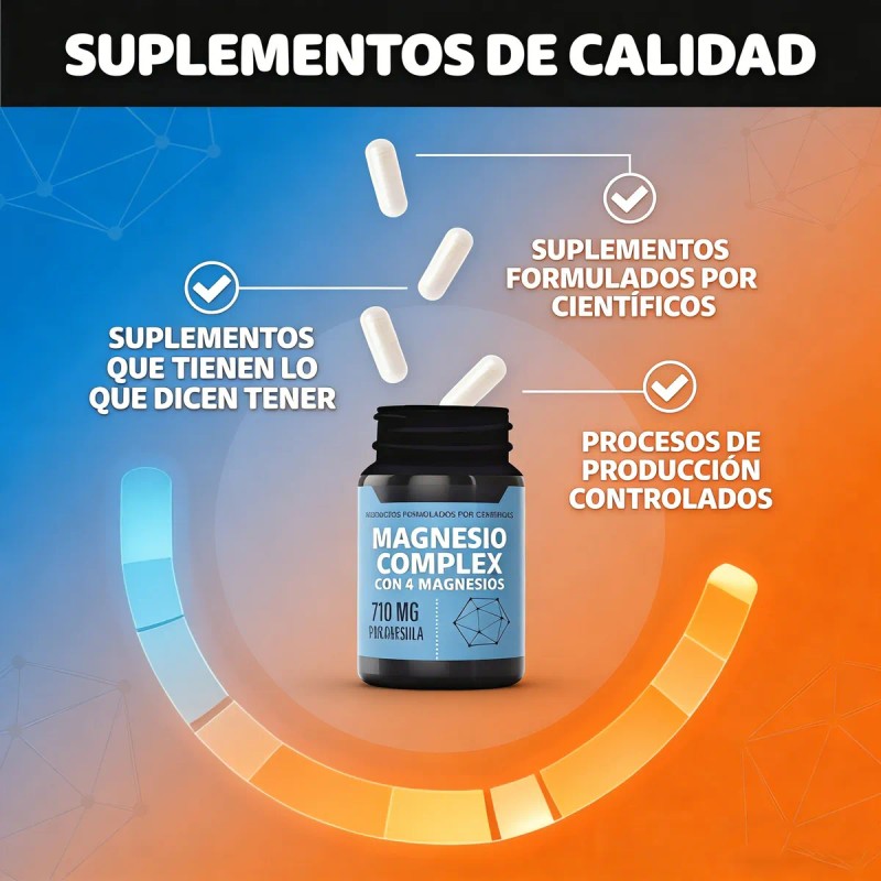 Magnesio Complex - Suplementos Deportivos - Para Fuerza Sin Sabor