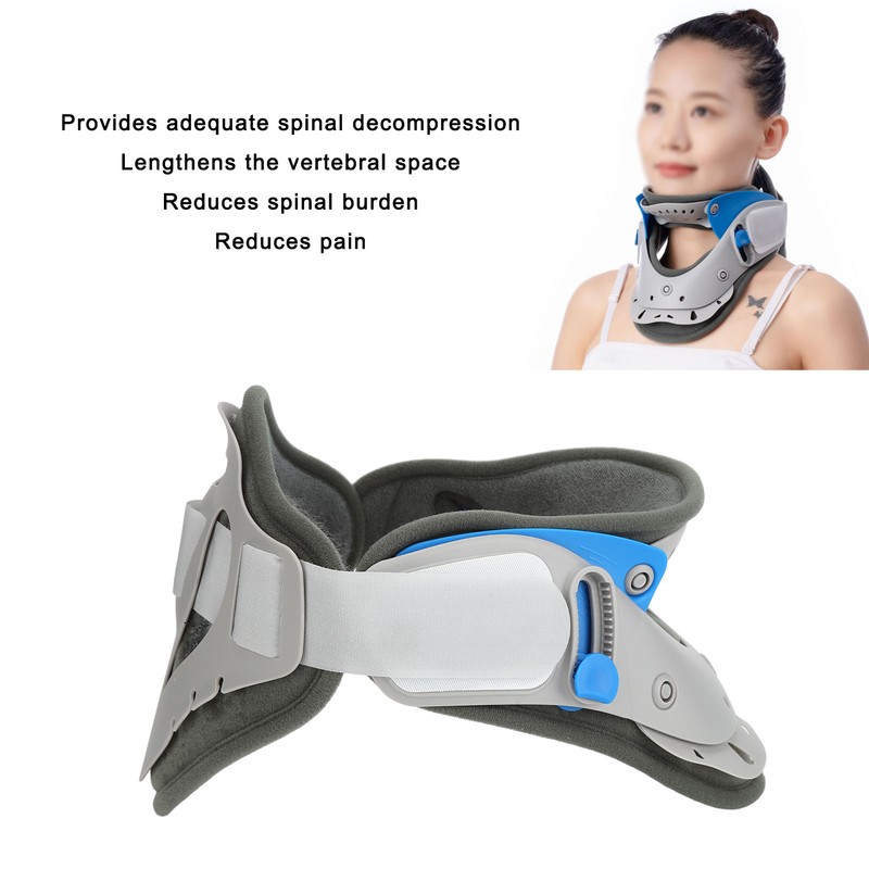 Cervical Collar Adjustable Pain Reduction Stretching Decompression Corrective Posture Fitted