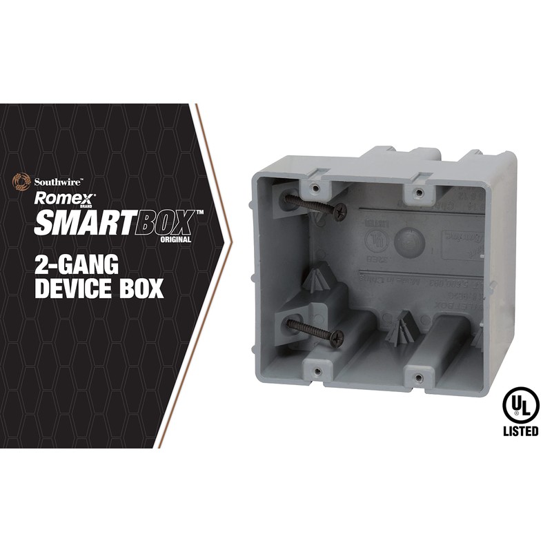 Southwire MSB1G One Gang Device Box with Depth Adjustable, Heavy