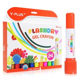 Flashdry Paint Sticks for Kids, 24 Colors Tempera Paint Set for Toddler, Non-toxic Washable Coloring Art Supplies for Ages 2-4 3-5 4-8