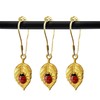 ZILucky Set of 12 Leaves Shower Curtain Hooks Rings, Cute
