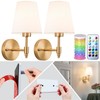 slywise Peel and Stick Wall Sconces Battery Operated: Wireless Adhesive