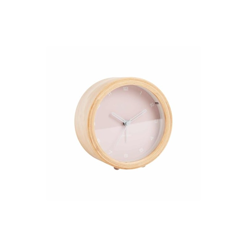 Karlsson [DL] Alarm Clock Gentle w. Light Soft Pink