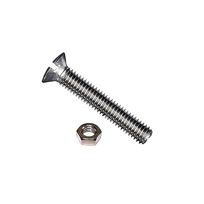 Merriway BH06046 (20 Pcs) Whitworth Slotted Round Head Machine Screws