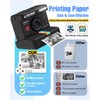 Eveedo Instant Print Camera for Kids,Dual Len Kids Cameras with