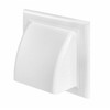 White Air Vent Grille Gravity Flap External Ducting Ventilation Cover