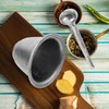 Ipetboom 1Set Manual Garlic Crusher and Pestle Kitchen Spice Grinder