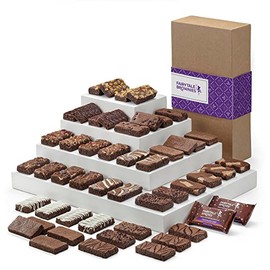 Fairytale Brownies Sprite 48 Individually Wrapped Gourmet Chocolate Food Gift Basket - 3 Inch x 1.5 Inch Snack-Size Brownies - 48 Pieces - Item LF248
