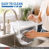 Ice Bucket 2 PCS, Thickened Clear PET Drink Cooler with