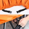 X AUTOHAUX L Black Orange Motorcycle Cover Waterproof Dust UV
