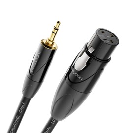 deleyCON 5 m XLR Female to 3.5 mm Jack Plug Stereo AUX Cable