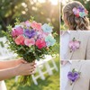 20PCS Fabric Butterfly Orchid Flower Heads for DIY Crafts