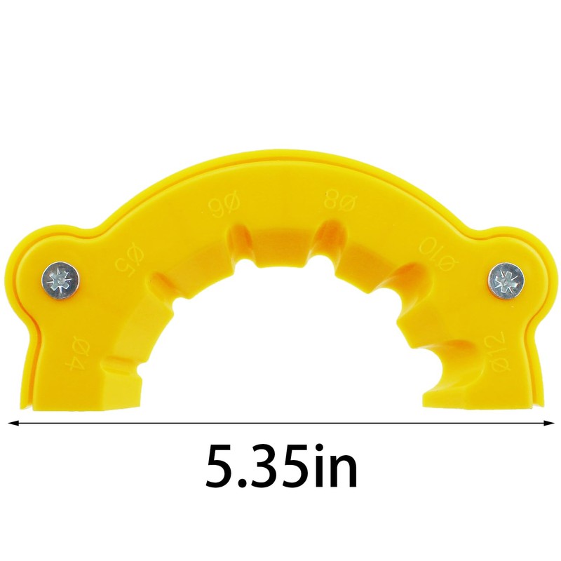 TAODAN 136x70mm Yellow Plastic Drill Sharpener Angle Grinder Grinding Bit