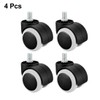 sourcing map Office Chair Casters Wheels 2 Inch PU Twin