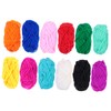 LALAFINA Acrylic Yarn Knitting Crocheting 12 Colors Soft Durable Craft