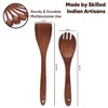 LISTANT Wooden Spatula Spoons Set for Cooking & Serving |