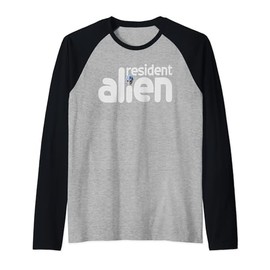 Alien Resident - A Strange Student Raglan Baseball Tee