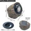GOODFOEVER Rock Solar Garden Lights(2pcs), Super Bright Solar Spot Lights,