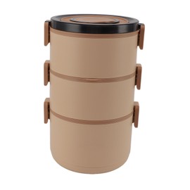 Insulation Lunch Box 304 Stainless Steel Portable Lunch Container Leakproof Bento Box with Lid for Camping Office School 3 Layers