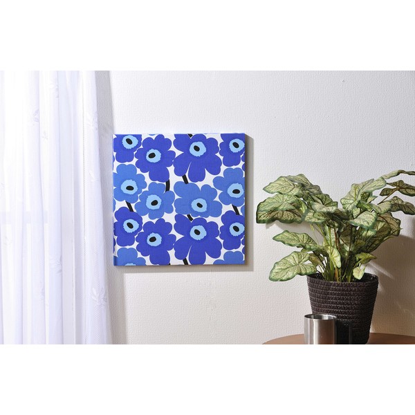 Marimekko Fabric Panel Mini UNIKKO Blue Mini Size 13.0 x 13.0 inches (33 x 33 cm)