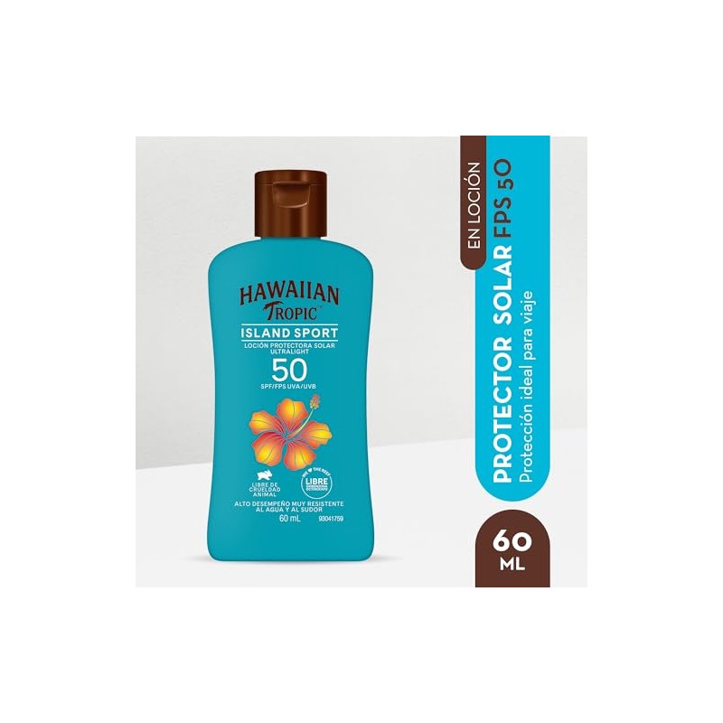 Hawaiian Tropic, Protector Solar Island Sport 50 FPS 60 ml