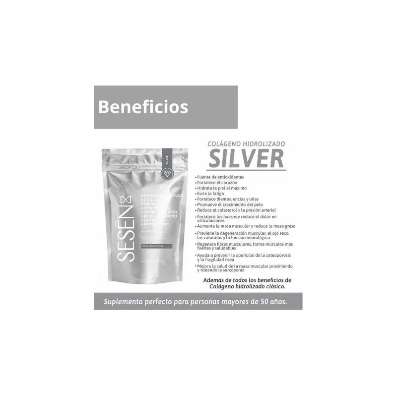 Sesen Silver Peptidos De Colágeno Hidrolizado Probiótico Sfn
